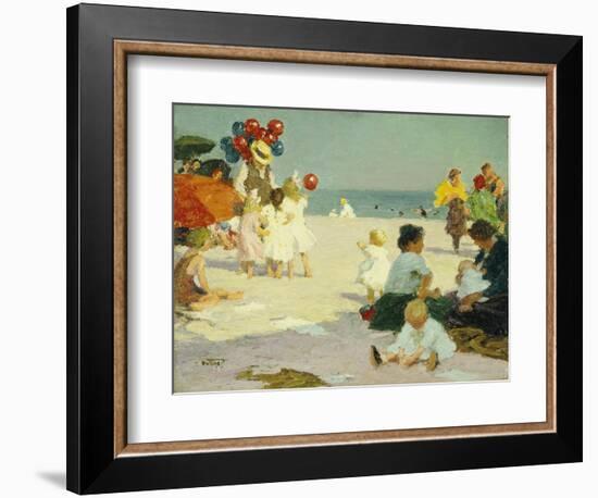 On the Beach-Edward Henry Potthast-Framed Giclee Print