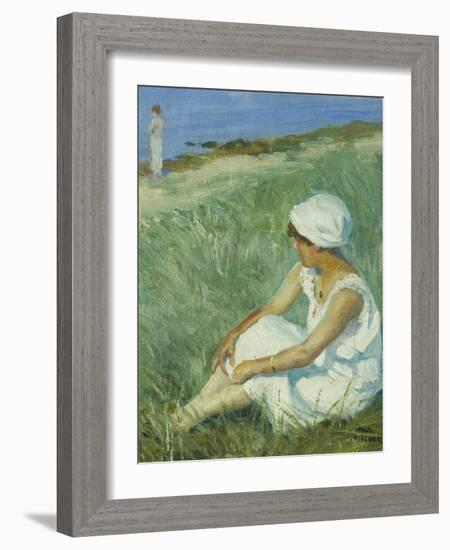 On the Beach-Paul Fischer-Framed Giclee Print