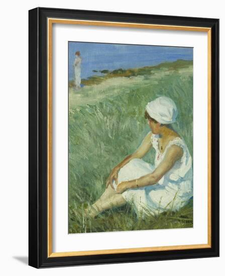 On the Beach-Paul Fischer-Framed Giclee Print