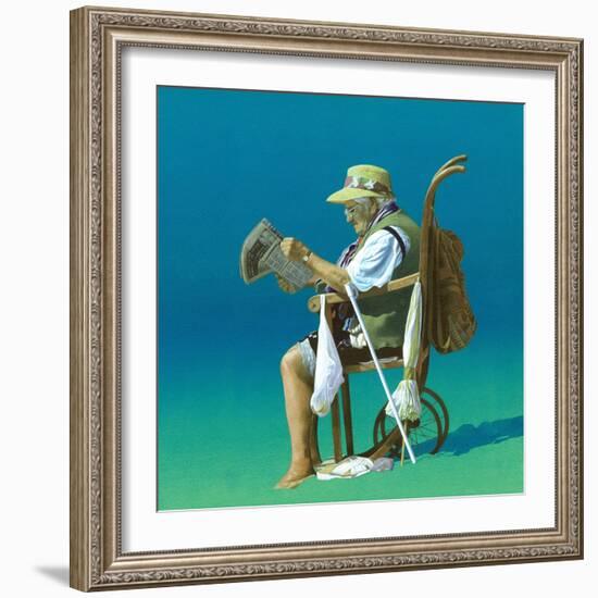 On the Beach-Simon Cook-Framed Giclee Print