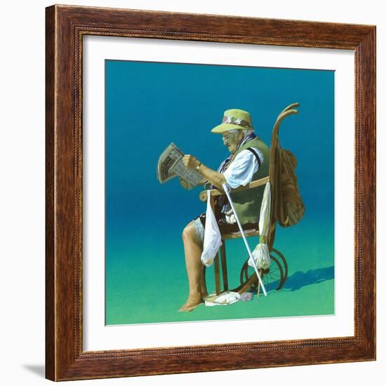 On the Beach-Simon Cook-Framed Giclee Print