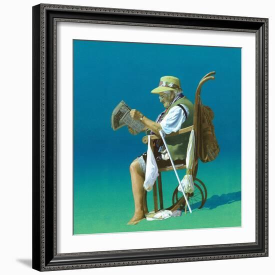 On the Beach-Simon Cook-Framed Giclee Print