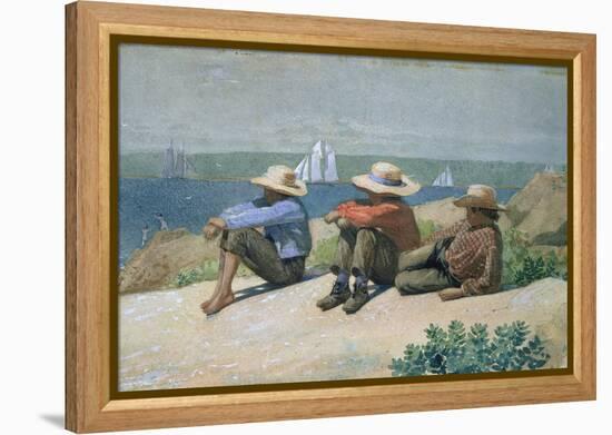 On the Beach-Winslow Homer-Framed Premier Image Canvas