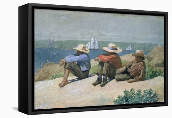 On the Beach-Winslow Homer-Framed Premier Image Canvas