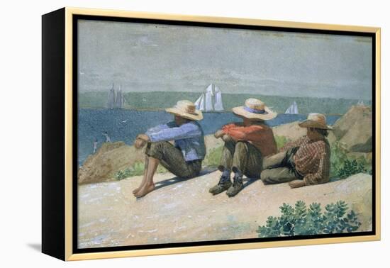 On the Beach-Winslow Homer-Framed Premier Image Canvas