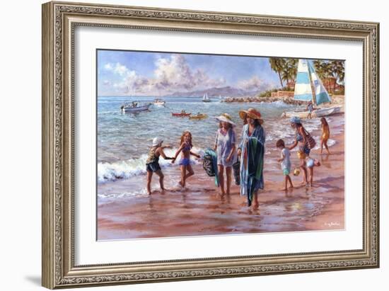 On the Beach-Nicky Boehme-Framed Giclee Print