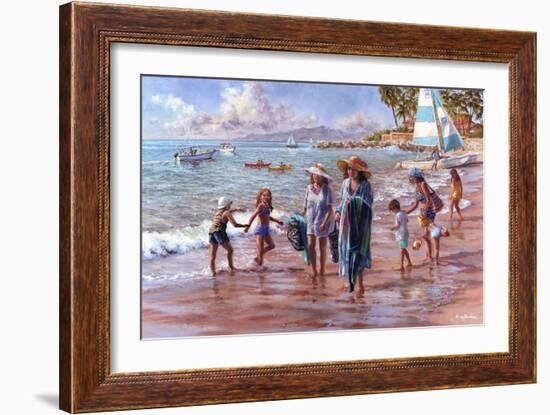 On the Beach-Nicky Boehme-Framed Giclee Print