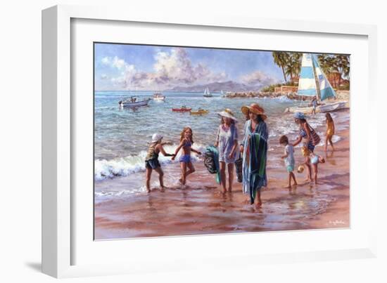 On the Beach-Nicky Boehme-Framed Giclee Print