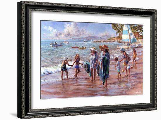 On the Beach-Nicky Boehme-Framed Giclee Print