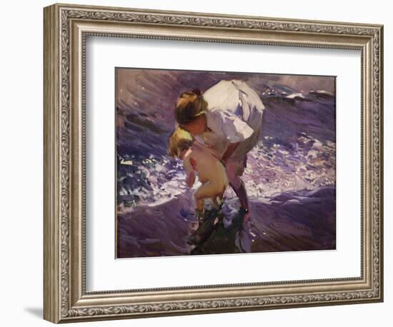 On the Beach-Joaquín Sorolla y Bastida-Framed Giclee Print