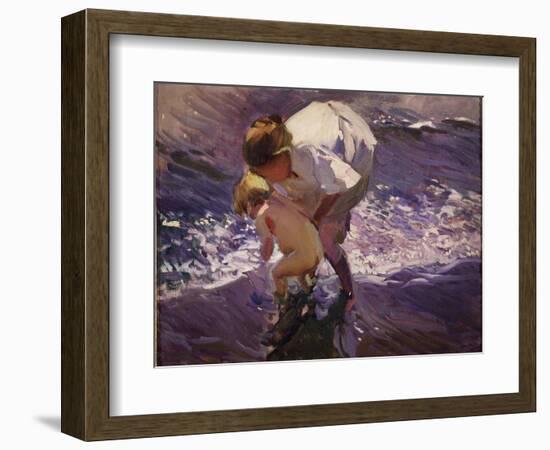 On the Beach-Joaquín Sorolla y Bastida-Framed Giclee Print