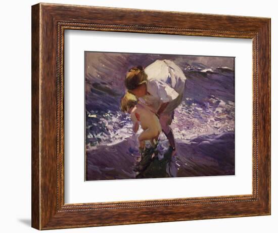 On the Beach-Joaquín Sorolla y Bastida-Framed Giclee Print