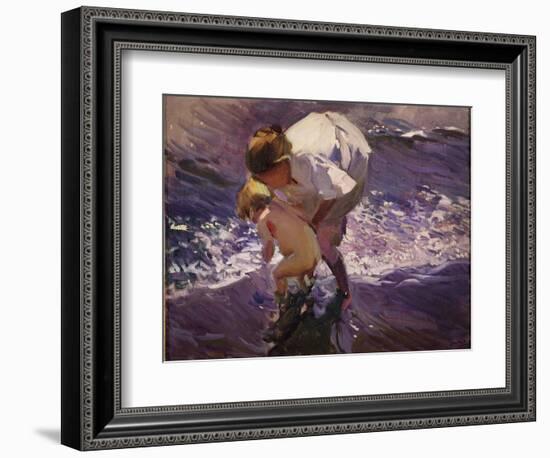 On the Beach-Joaquín Sorolla y Bastida-Framed Giclee Print