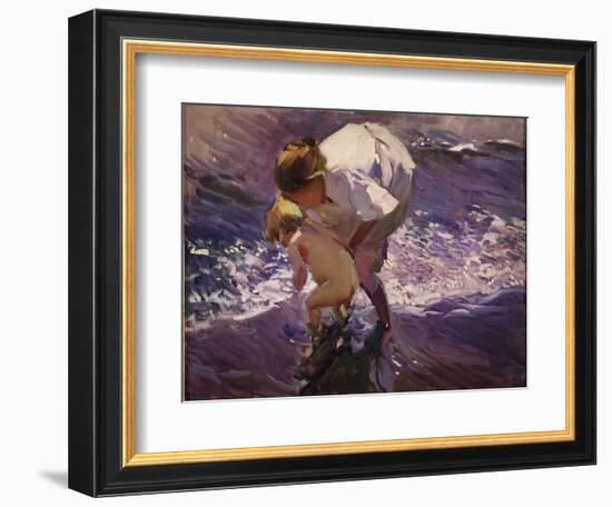 On the Beach-Joaquín Sorolla y Bastida-Framed Giclee Print