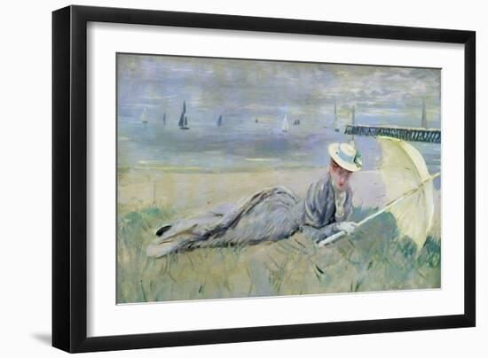 On the Beach-Paul Cesar Helleu-Framed Giclee Print