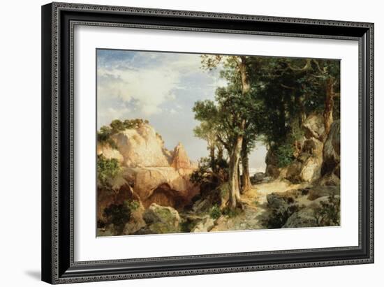 On the Berry Trail - Grand Canyon of Arizona, 1903-Thomas Moran-Framed Giclee Print