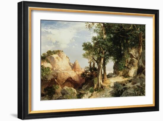 On the Berry Trail - Grand Canyon of Arizona, 1903-Thomas Moran-Framed Giclee Print