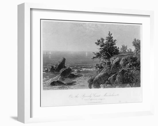 On the Beverly Coast, Massachusetts, 19th Century-John Frederick Kensett-Framed Giclee Print