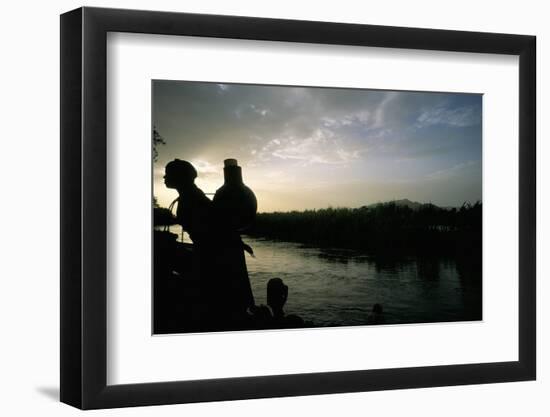 On the Blue Nile River, Near Lake Tana, Gondar Region, Ethiopia, Africa-Bruno Barbier-Framed Photographic Print