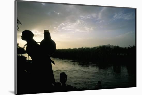 On the Blue Nile River, Near Lake Tana, Gondar Region, Ethiopia, Africa-Bruno Barbier-Mounted Photographic Print