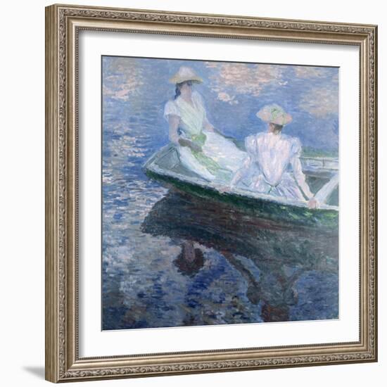 On The Boat, 1887-Claude Monet-Framed Giclee Print