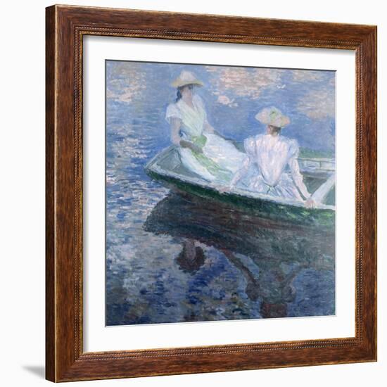 On The Boat, 1887-Claude Monet-Framed Giclee Print