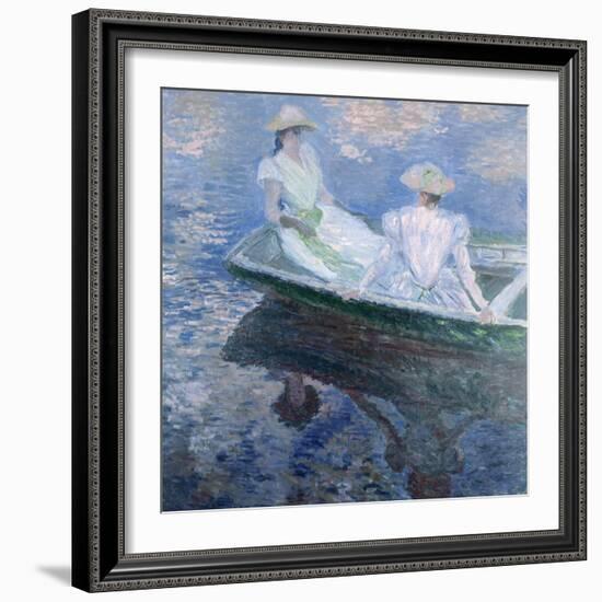 On The Boat, 1887-Claude Monet-Framed Giclee Print