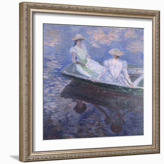 On the Boat, 1887-Claude Monet-Framed Giclee Print