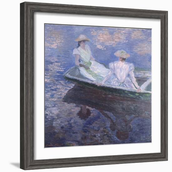 On the Boat, 1887-Claude Monet-Framed Giclee Print