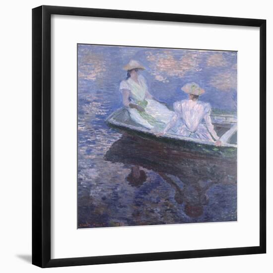 On the Boat, 1887-Claude Monet-Framed Giclee Print
