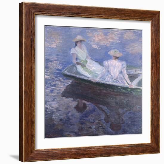 On the Boat, 1887-Claude Monet-Framed Giclee Print