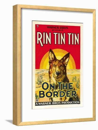 On the Border, Rin Tin Tin, 1930-null-Framed Art Print