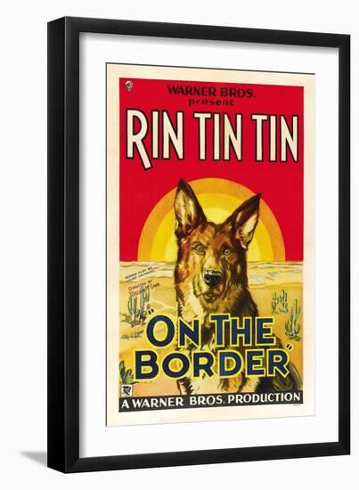 On the Border, Rin Tin Tin, 1930-null-Framed Art Print