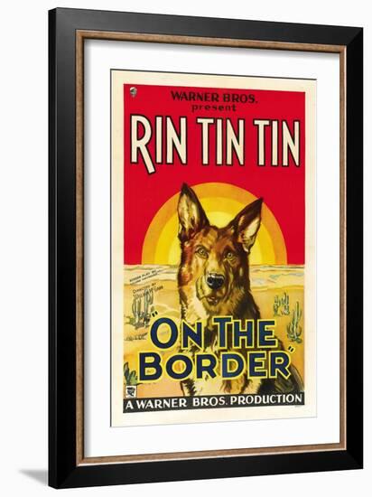 On the Border, Rin Tin Tin, 1930-null-Framed Art Print