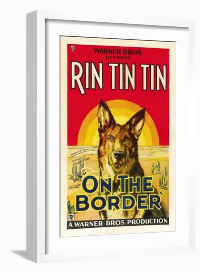 On the Border, Rin Tin Tin, 1930-null-Framed Art Print