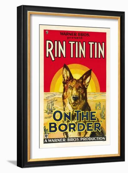 On the Border, Rin Tin Tin, 1930-null-Framed Art Print