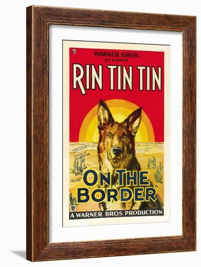 On the Border, Rin Tin Tin, 1930-null-Framed Premium Giclee Print