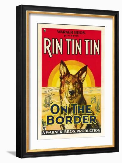 On the Border, Rin Tin Tin, 1930-null-Framed Premium Giclee Print