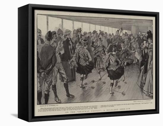 On the Braemar Castle, a Highland Send-Off-William Hatherell-Framed Premier Image Canvas