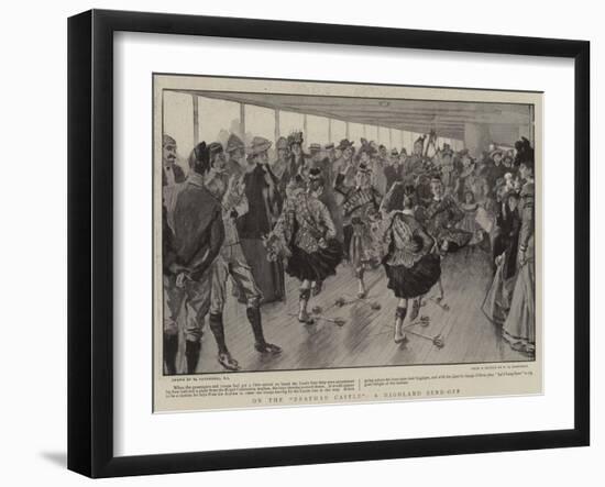 On the Braemar Castle, a Highland Send-Off-William Hatherell-Framed Giclee Print