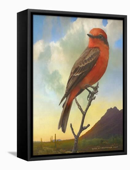 On the Branch V-Chris Vest-Framed Stretched Canvas