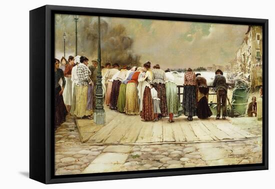 On the Bridge, 1893-Enrique Serra-Framed Premier Image Canvas