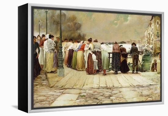 On the Bridge, 1893-Enrique Serra-Framed Premier Image Canvas