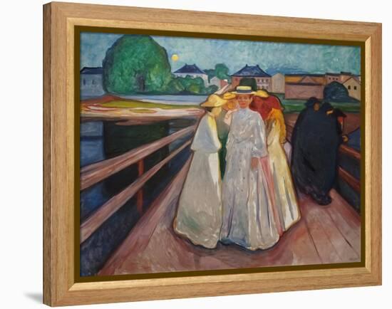 On the Bridge, 1903 (Oil on Canvas)-Edvard Munch-Framed Premier Image Canvas