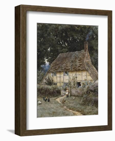 On the Brook Road, Near Witley-Helen Allingham-Framed Giclee Print