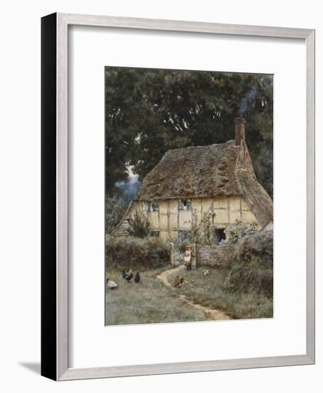 On the Brook Road, Near Witley-Helen Allingham-Framed Premium Giclee Print