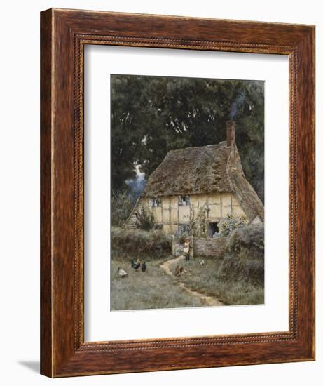 On the Brook Road, Near Witley-Helen Allingham-Framed Giclee Print