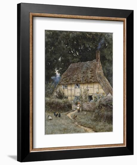 On the Brook Road, Near Witley-Helen Allingham-Framed Giclee Print