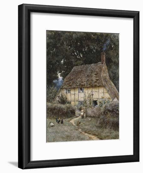 On the Brook Road, Near Witley-Helen Allingham-Framed Giclee Print