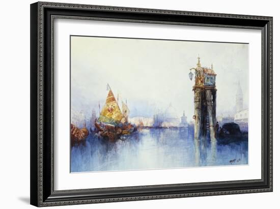 On the Canal, 1896-Thomas Moran-Framed Giclee Print